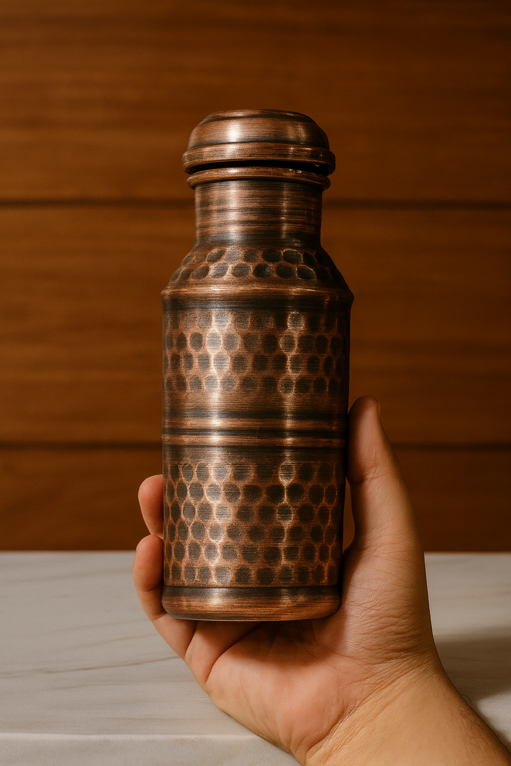 Kalaylı Saf Bakır Matara (450ML)