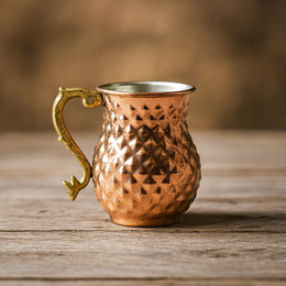 Bakır Dövme Bardak