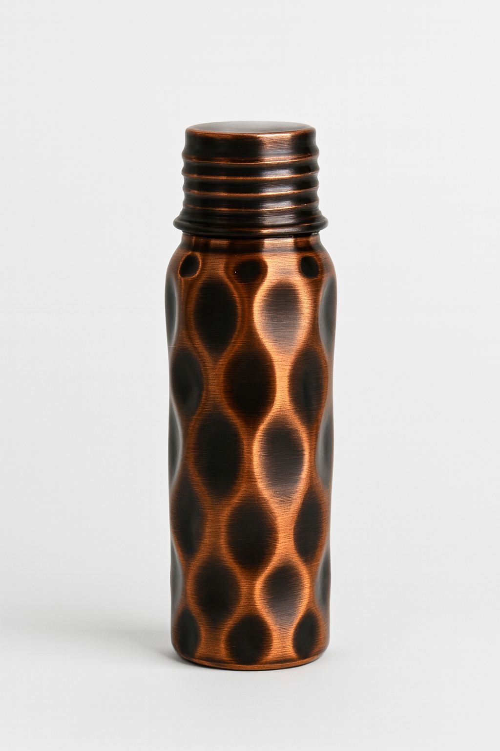 Kalaylı El Dövmeli Saf Bakır Matara (550ml)