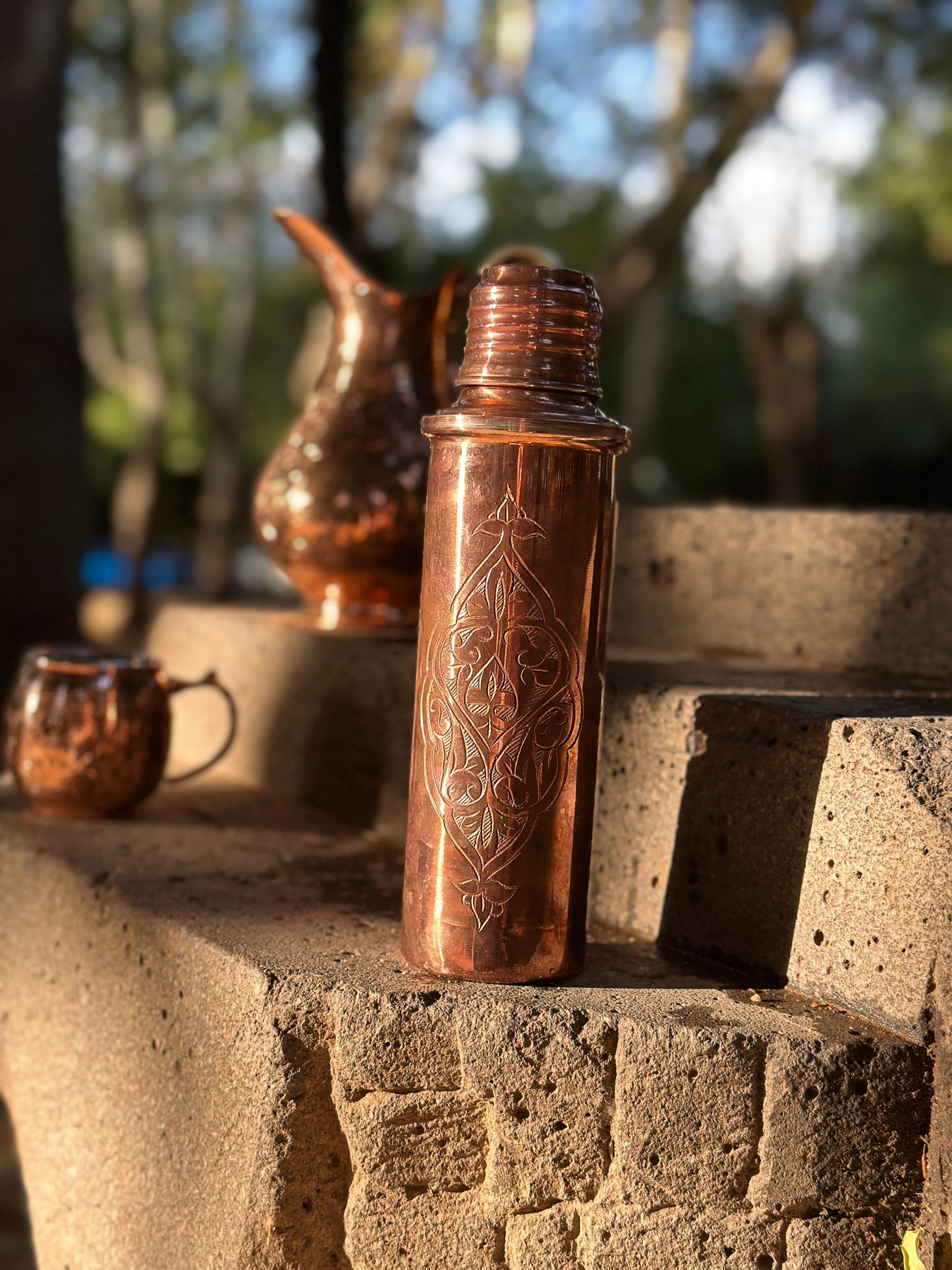Kalaylı Saf Bakır Matara (750ml)