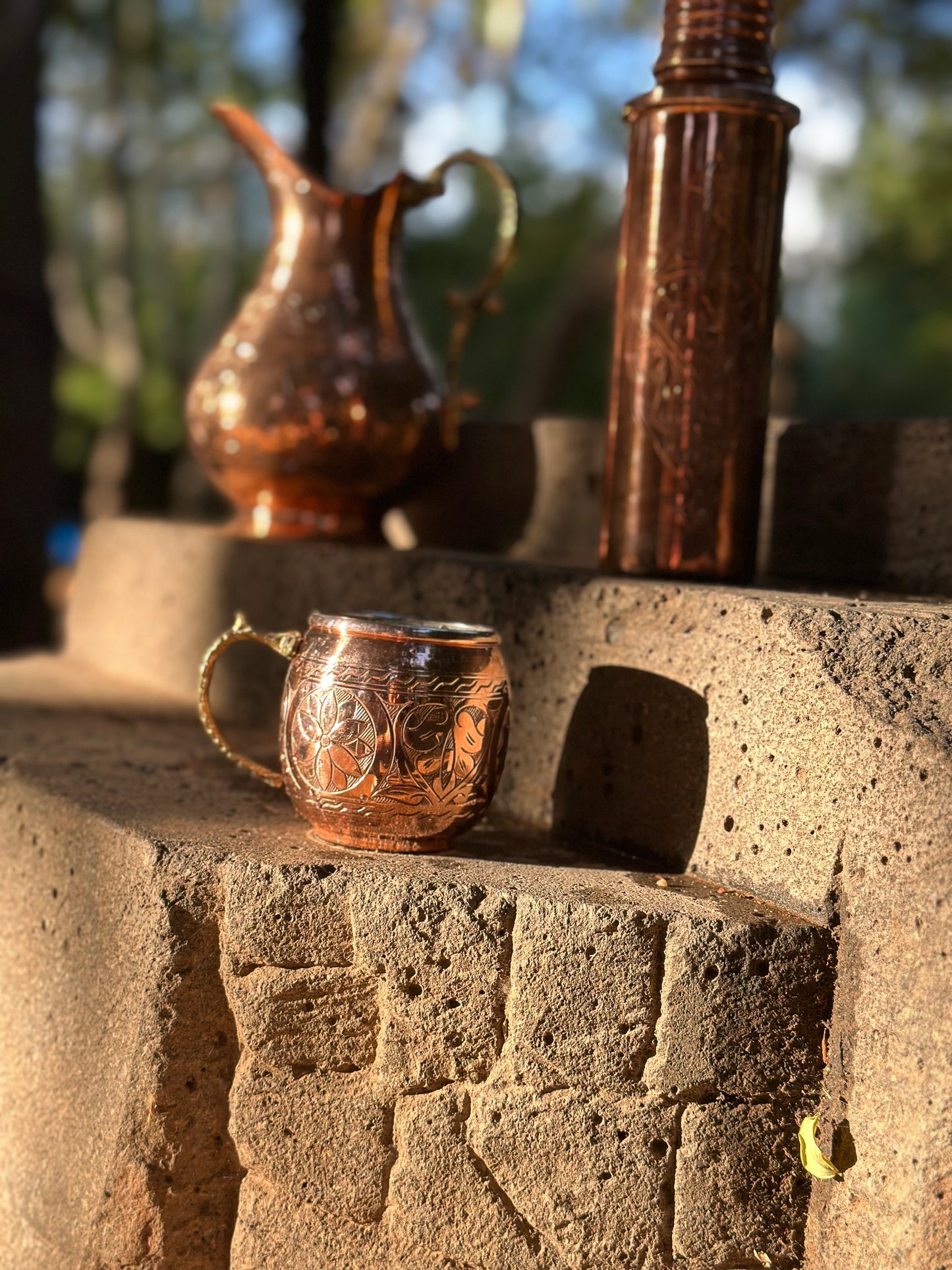 Bakır İşlemeli Bardak(300 ml)
